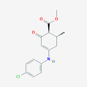 methyl (1S,6R)-4-(4-chloroanilino)-6-methyl-2-oxocyclohex-3-ene-1-carboxylate