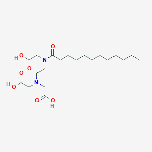 molecular formula C20H36N2O7 B125608 Lauroyl ethylenediamine triacetic acid CAS No. 148124-42-9