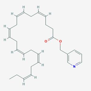 Pyridin-3-ylmethyl (4Z,7Z,10Z,13Z,16Z,19Z)-docosa-4,7,10,13,16,19-hexaenoate