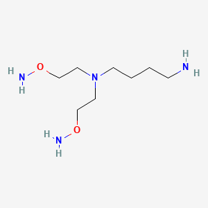 molecular formula C8H22N4O2 B12560891 N~1~,N~1~-Bis[2-(aminooxy)ethyl]butane-1,4-diamine CAS No. 183731-40-0