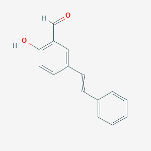 molecular formula C15H12O2 B12560892 2-Hydroxy-5-(2-phenylethenyl)benzaldehyde CAS No. 160517-08-8