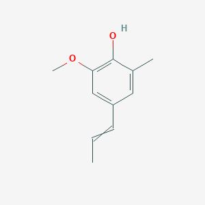molecular formula C11H14O2 B12561011 2-Methoxy-6-methyl-4-prop-1-enylphenol CAS No. 186743-29-3