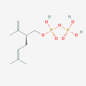 molecular formula C10H20O7P2 B1256107 (R)-lavandulyl diphosphate 