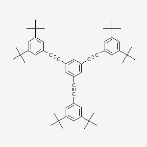 molecular formula C54H66 B12561098 1,3,5-Tris[(3,5-di-tert-butylphenyl)ethynyl]benzene CAS No. 155064-29-2