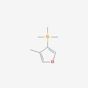 molecular formula C8H14OSi B12561161 Silane, trimethyl(4-methyl-3-furanyl)- CAS No. 170651-01-1