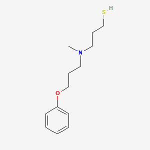 molecular formula C13H21NOS B12561179 3-[Methyl(3-phenoxypropyl)amino]propane-1-thiol CAS No. 190589-10-7