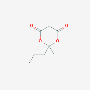 molecular formula C8H12O4 B12561214 2-Methyl-2-propyl-1,3-dioxane-4,6-dione CAS No. 181639-60-1