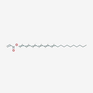 molecular formula C25H36O2 B12561292 Docosa-1,3,5,7,9,11-hexaen-1-YL prop-2-enoate CAS No. 193825-53-5