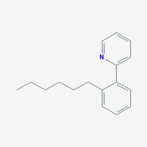 molecular formula C17H21N B12561331 2-(2-Hexylphenyl)pyridine CAS No. 159659-51-5
