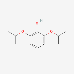 molecular formula C12H18O3 B12561487 2,6-Bis[(propan-2-yl)oxy]phenol CAS No. 147825-65-8