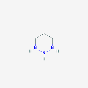 molecular formula C3H9N3 B1256149 1,2,3-Triazinane 