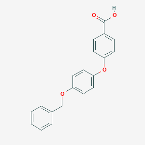 molecular formula C20H16O4 B125615 Benzoic acid, 4-[4-(phenylmethoxy)phenoxy]- CAS No. 158770-34-4