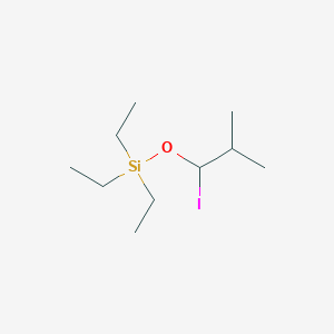 molecular formula C10H23IOSi B12561511 Silane, triethyl(1-iodo-2-methylpropoxy)- CAS No. 176169-66-7