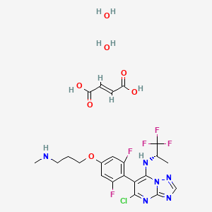 molecular formula C22H26ClF5N6O7 B1256153 Cevipabulin Fumarate CAS No. 849550-69-2