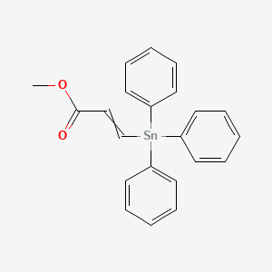 molecular formula C22H20O2Sn B12561542 Methyl 3-(triphenylstannyl)prop-2-enoate CAS No. 203320-01-8