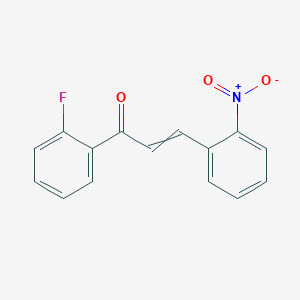 molecular formula C15H10FNO3 B12561552 1-(2-Fluorophenyl)-3-(2-nitrophenyl)prop-2-en-1-one CAS No. 178625-01-9