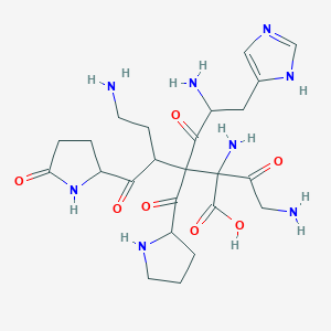 molecular formula C24H36N8O7 B1256157 Trh-gly-lys 