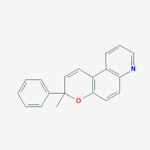 molecular formula C19H15NO B12561624 3-Methyl-3-phenyl-3H-pyrano[3,2-f]quinoline CAS No. 193819-02-2