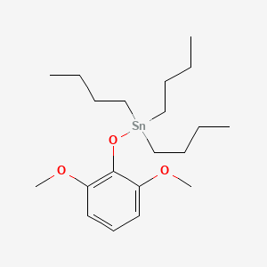 molecular formula C20H36O3Sn B12561719 Tributyl(2,6-dimethoxyphenoxy)stannane CAS No. 216668-39-2