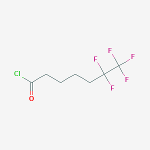 molecular formula C7H8ClF5O B12561727 6,6,7,7,7-Pentafluoroheptanoyl chloride CAS No. 177352-63-5