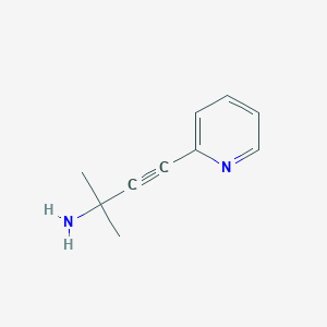 molecular formula C10H12N2 B12561784 2-Methyl-4-(pyridin-2-yl)but-3-yn-2-amine CAS No. 143768-09-6