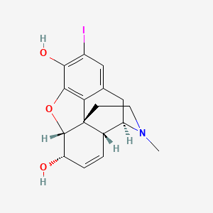 (4R,4aR,7S,7aR,12bS)-10-iodo-3-methyl-2,4,4a,7,7a,13-hexahydro-1H-4,12-methanobenzofuro[3,2-e]isoquinoline-7,9-diol