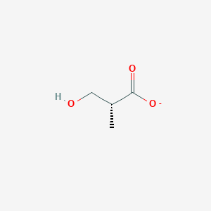 molecular formula C4H7O3- B1256192 (R)-3-hydroxy-2-methylpropanoate 