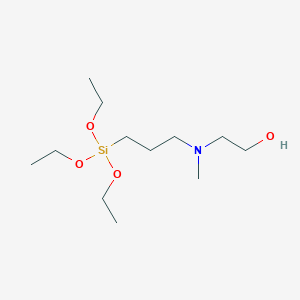 molecular formula C12H29NO4Si B12561962 Ethanol, 2-[methyl[3-(triethoxysilyl)propyl]amino]- CAS No. 264129-50-2