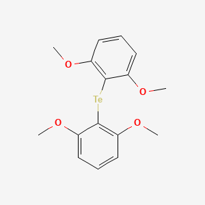 molecular formula C16H18O4Te B12561987 Bis(2,6-dimethoxyphenyl) telluride CAS No. 214050-07-4