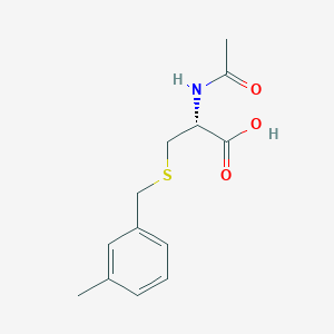 molecular formula C13H17NO3S B12562069 N-Acetyl-S-[(3-methylphenyl)methyl]-L-cysteine CAS No. 192227-88-6