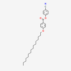 molecular formula C30H41NO3 B12562095 4-Cyanophenyl 4-(hexadecyloxy)benzoate CAS No. 194662-96-9