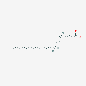 (5Z,9Z)-22-Methyl-5,9-tetracosadienoic acid