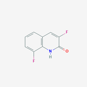 molecular formula C9H5F2NO B12562114 3,8-Difluoro-1,2-dihydroquinoline-2-one CAS No. 175609-35-5