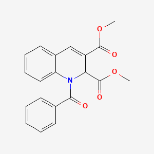 molecular formula C20H17NO5 B12562118 Dimethyl 1-benzoyl-1,2-dihydroquinoline-2,3-dicarboxylate CAS No. 194613-80-4