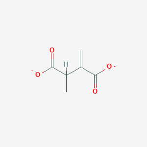 molecular formula C6H6O4-2 B1256213 2-Methylene-3-methylsuccinate(2-) 