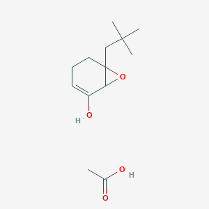 molecular formula C13H22O4 B12562134 Acetic acid;6-(2,2-dimethylpropyl)-7-oxabicyclo[4.1.0]hept-2-en-2-ol CAS No. 143100-72-5