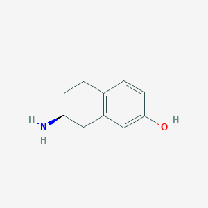 molecular formula C10H13NO B125622 (S)-2-Amino-7-Hydroxytetralin CAS No. 85951-60-6