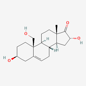 molecular formula C19H28O4 B1256222 3,16,19-Trihydroxy-5-androsten-17-one CAS No. 23457-40-1