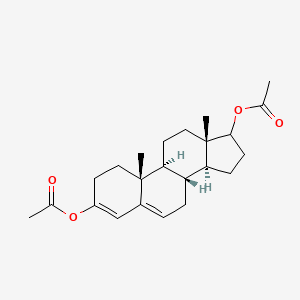 [(8R,9S,10R,13S,14S)-3-acetyloxy-10,13-dimethyl-2,7,8,9,11,12,14,15,16,17-decahydro-1H-cyclopenta[a]phenanthren-17-yl] acetate