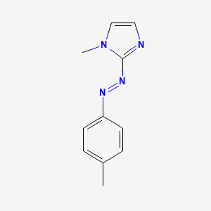 molecular formula C11H12N4 B12562260 1H-Imidazole, 1-methyl-2-[(4-methylphenyl)azo]- CAS No. 198347-67-0