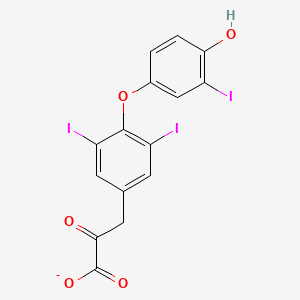 molecular formula C15H8I3O5- B1256227 3,5,3'-Triiodothyropyruvate 