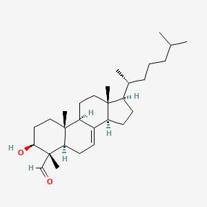 3beta-Hydroxy-4beta-methyl-5alpha-cholest-7-ene-4alpha-carbaldehyde