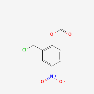 2-Acetoxy-5-nitrobenzyl chloride