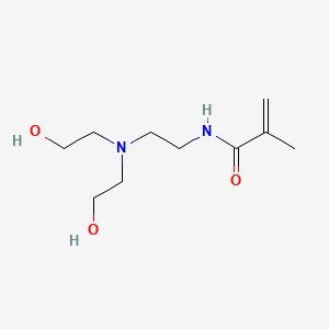 molecular formula C10H20N2O3 B12562351 N-{2-[Bis(2-hydroxyethyl)amino]ethyl}-2-methylprop-2-enamide CAS No. 143556-20-1