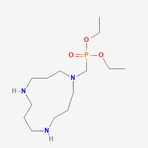 molecular formula C14H32N3O3P B12562364 Diethyl [(1,5,9-triazacyclododecan-1-yl)methyl]phosphonate CAS No. 144003-31-6