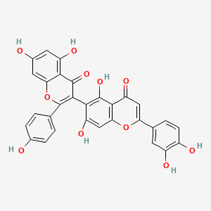 molecular formula C30H18O11 B1256245 Ridiculuflavone A 