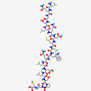 molecular formula C87H138N22O28S2 B12562481 Leptin (150-167) (human) 