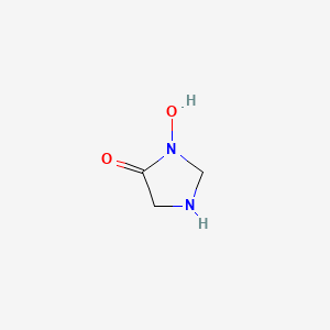 molecular formula C3H6N2O2 B12562486 3-Hydroxyimidazolidin-4-one CAS No. 192565-05-2