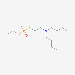 molecular formula C13H30NO2PS B12562551 S-[2-(Dibutylamino)ethyl] O-ethyl methylphosphonothioate CAS No. 188916-65-6