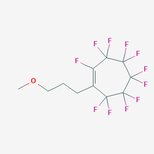 molecular formula C11H9F11O B12562717 1,3,3,4,4,5,5,6,6,7,7-Undecafluoro-2-(3-methoxypropyl)cyclohept-1-ene CAS No. 193203-75-7
